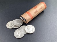 ONE ROLL OF 1963 SILVER QUARTERS