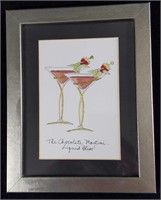 Mpressions Framed Embossed Print Chocolate Martini