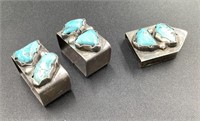 SILVER AND TURQUOISE BELT PARTS