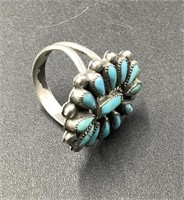 VICTOR MOSES BEGAY NAVAJO SILVER AND TURQUOISE