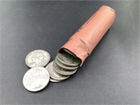 $10 ROLL SILVER QUARTERS 1964 AND OLDER