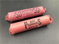 TWO ROLLS WHEAT PENNIES