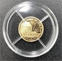 FORT KNOX GOLD VAULT .585 PROOF COIN