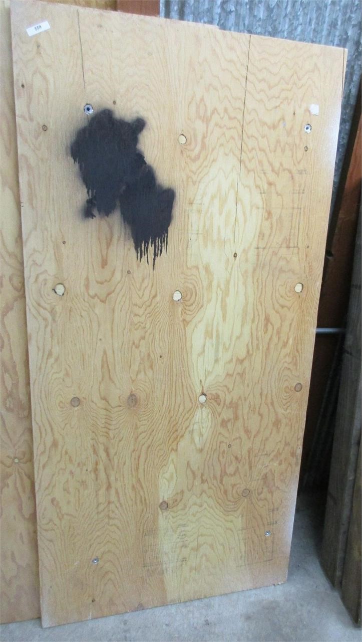 Plywood Sheet - 59"H x 29.5" x .75"