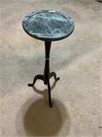 Marble top pedestal table / stand