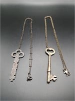 Vintage Key Necklace Lot