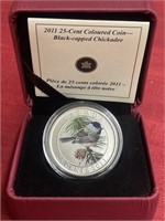 RCM 2011 25-cent Coloured Coin - Black-capped