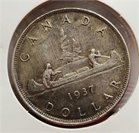 1937 Canadian $1 Coin.