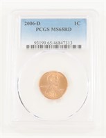 PCGS GRADED 2006-D LINCOLN HEAD PENNY MS65RD
