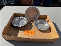 3 Oldsmobile 1 GM ashtrays