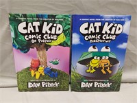 2 Cat Kid Comic Club Hardback Books