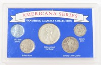 VANISHING COINS SILVER WALKING & STANDING LIBERTY