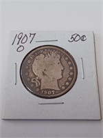 1907 Barber Half Dollar