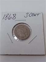 1868 Three Cent Coin