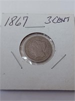 1867 Three Cent Coin