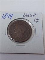 1844 Large Cent Coin