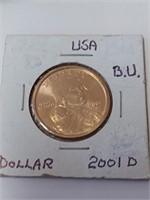 2001 Sacagawea One Dollar Coin