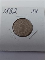 1882 Five Cent Coin