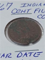 1867 Indian Head Penny w/ Issues