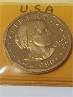 1980 Susan B Anthony Coin