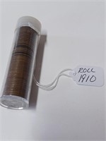 1910 Roll of Wheat  Pennies
