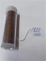 1933 Roll of Wheat Pennies