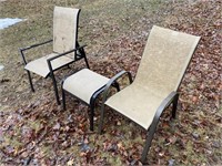 PATIO CHAIRS W/ STOOL