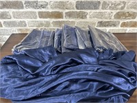 At Least 10 Square  Navy Blue Satin Tablecloths