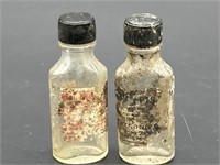 (2) Miniature Antique Apothecary Bottles