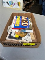 Box of advertising items