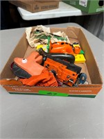 Box of toy parts