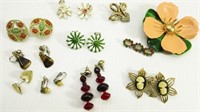 Vintage Earrings & Broaches