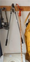 Pole Prunner and long handled shears
