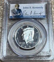 PCGS 2001 Silver Proof Kennedy PR69DCAM