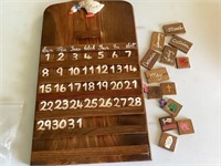 wood perputal calendar