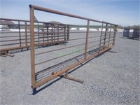 Unused Heavy Duty Steel Stock Panel w/ 12' Gate
