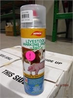 Unused Livestock Marking Paint Cases: Pink