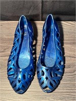 Vintage Jelly Shoes Blue Size 8