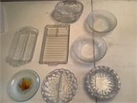 assorted glass dishes