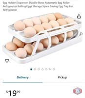 New (24 pcs) Egg Holder Dispenser, Double Rows