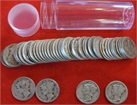 $5 Roll of Mix Date Mercury Dimes