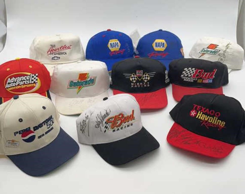 Autographed NASCAR Caps
