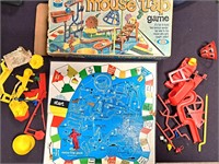VINTAGE MOUSETRAP BOARD GAME W ASSORTED PIECES