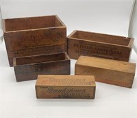 Vintage Wooden Crates & Cheese Boxes