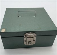 Green Metal Locked Box