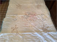 34 x 51 embroidered baby quilt