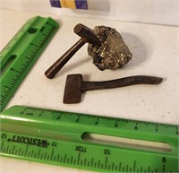 Mini metal tool casts and fools gold