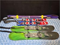 Set of skis & 2 Sets of snow blades