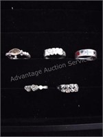 Size 8.5 Sterling Rings