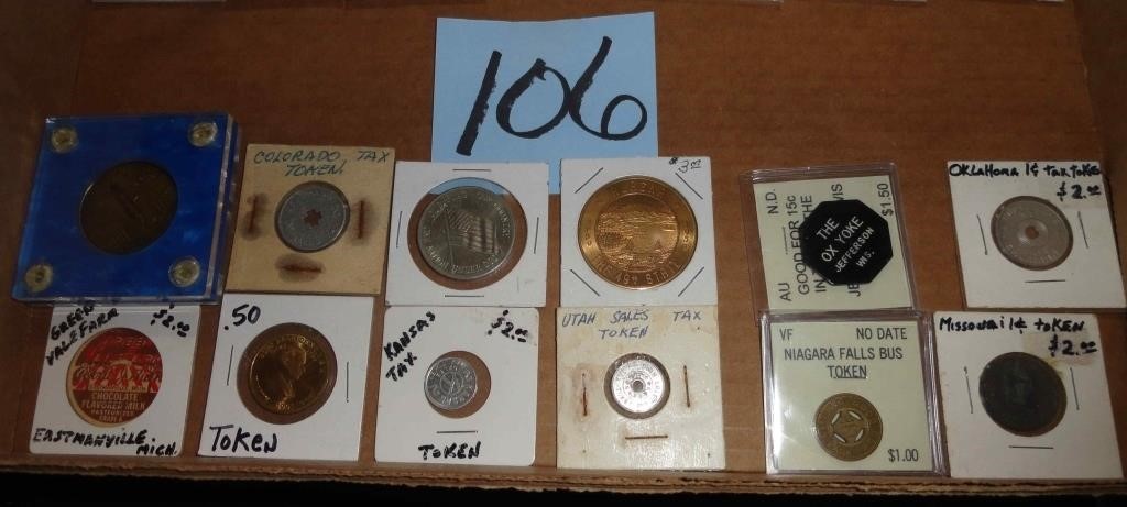 Vintage Token Lot